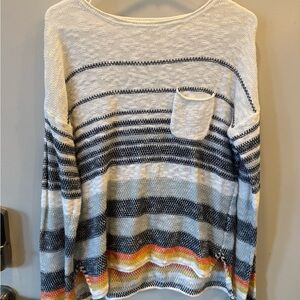 Colorful Striped Lightweight Sweater